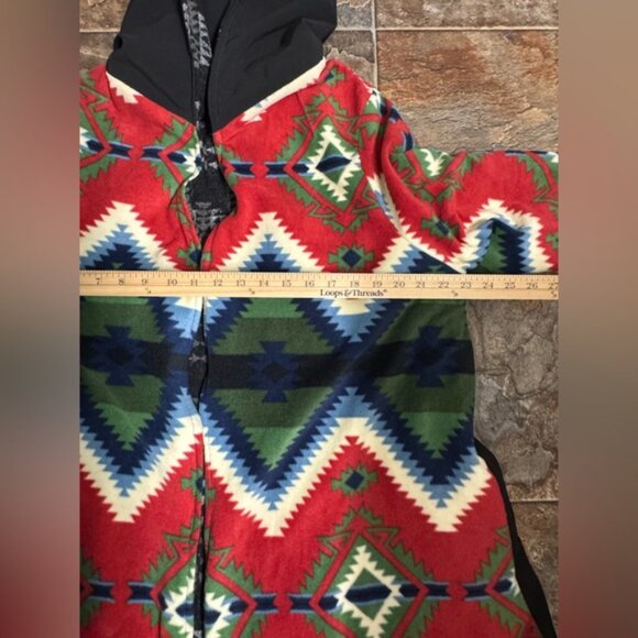 Play Buffalo Reversible Hooded Fleece Jacket – Southwest Aztec Pattern - Picture 14 of 15